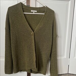 Madewell Olive Green Cardigan Sweater